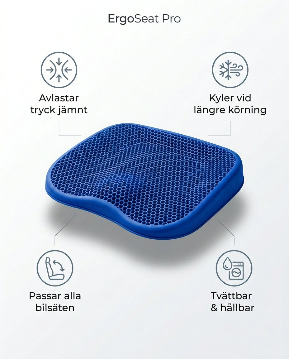 ErgoSeat Pro™ - Ergonomisk Bilkudde För Rygg Smärta Och Stelhet
